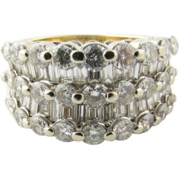 Vintage 18 Karat Yellow Gold Diamond Ring Size 5.25 #13926 - Picture 8 of 15